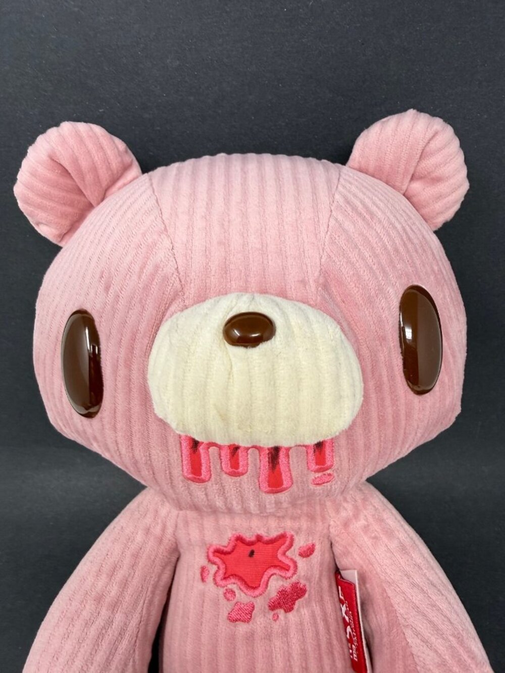 Taito Gloomy Bear Chax GE-CEN Premium No. 585 Pink Corduroy Large 15" Plush Bear